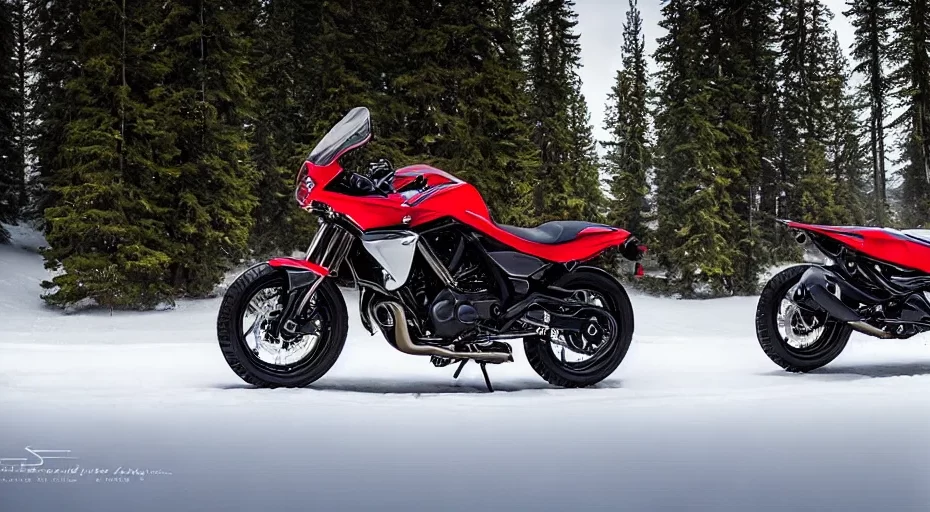 can you ride a motorcycle in the snow